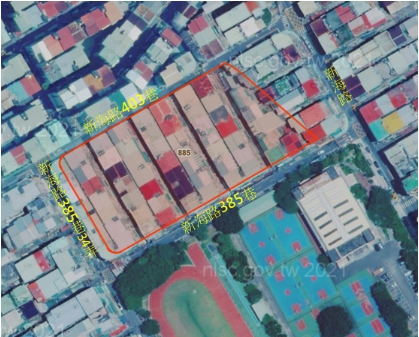 新北市板橋區幸福段885地號1筆土地都市更新案